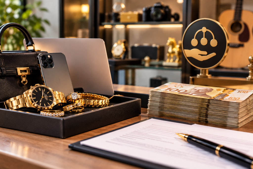 Penhor De Luxo Com Ouro E Dinheiro